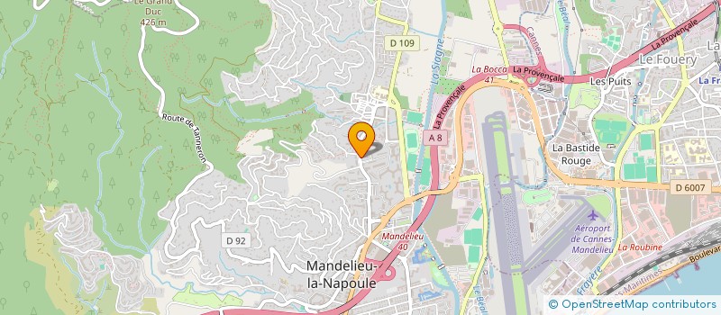 localisation de l'entreprise MONSIEUR GUILLAUME CATINAUD à MANDELIEU-LA-NAPOULE