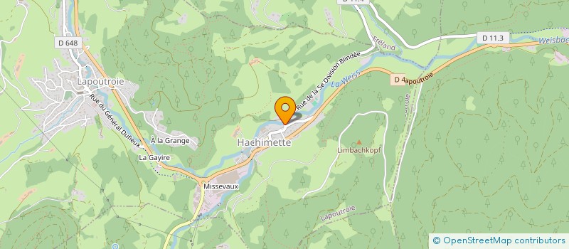 localisation de l'entreprise MONSIEUR GUILLAUME CAYZEELE  LAPOUTROIE