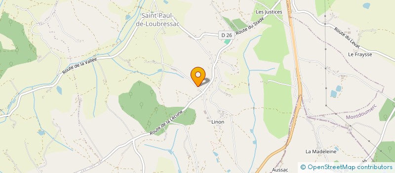 localisation de l'entreprise MONSIEUR GUILLAUME CAZALET  SAINT-PAUL-FLAUGNAC