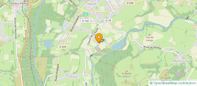 localisation de l'entreprise MONSIEUR GUILLAUME CAZAUX  LA BARTHE-DE-NESTE