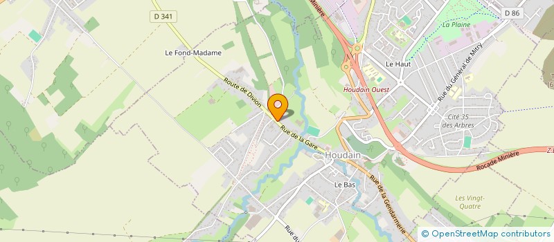 localisation de l'entreprise MONSIEUR GUILLAUME CELEJ  HOUDAIN