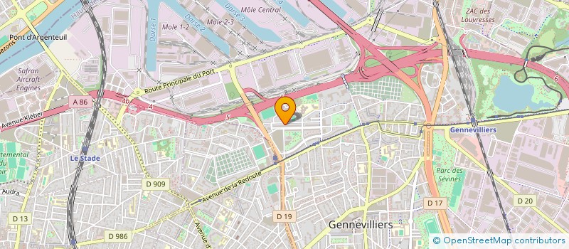 localisation de l'entreprise MONSIEUR GUILLAUME CERF à GENNEVILLIERS