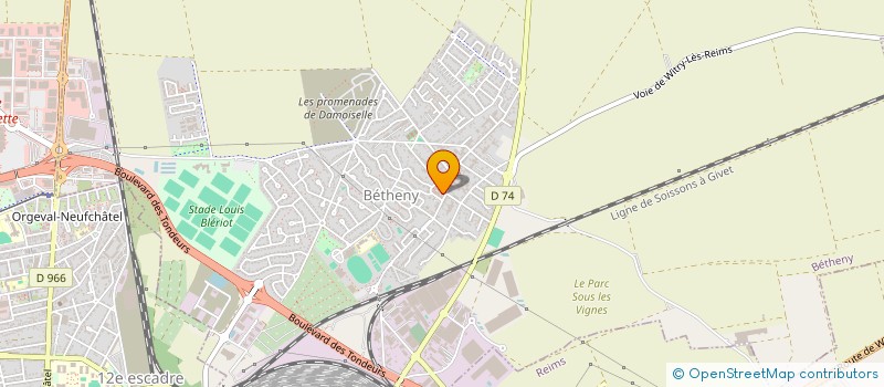 localisation de l'entreprise MONSIEUR GUILLAUME CERUTTI  BETHENY