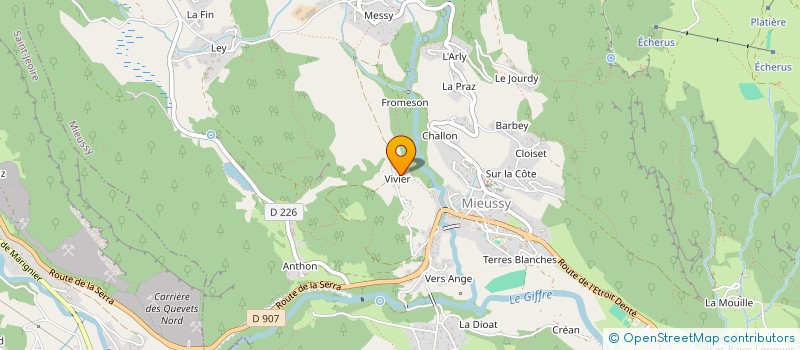 localisation de l'entreprise MONSIEUR GUILLAUME CESBERT  MIEUSSY