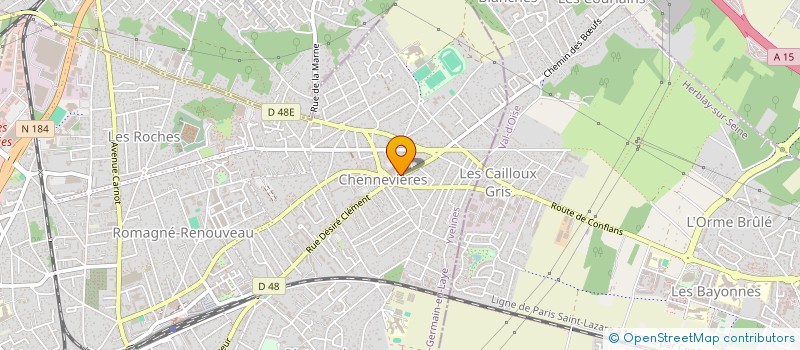 localisation de l'entreprise MONSIEUR GUILLAUME CHABAUD  CONFLANS-SAINTE-HONORINE