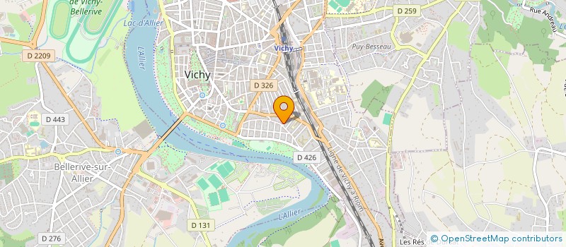 localisation de l'entreprise MONSIEUR GUILLAUME CHAMBRIARD à VICHY