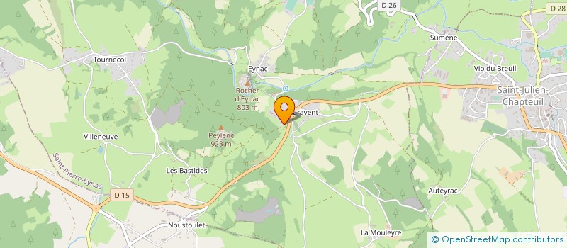 localisation de l'entreprise MONSIEUR GUILLAUME CHAPUIS  SAINT-PIERRE-EYNAC