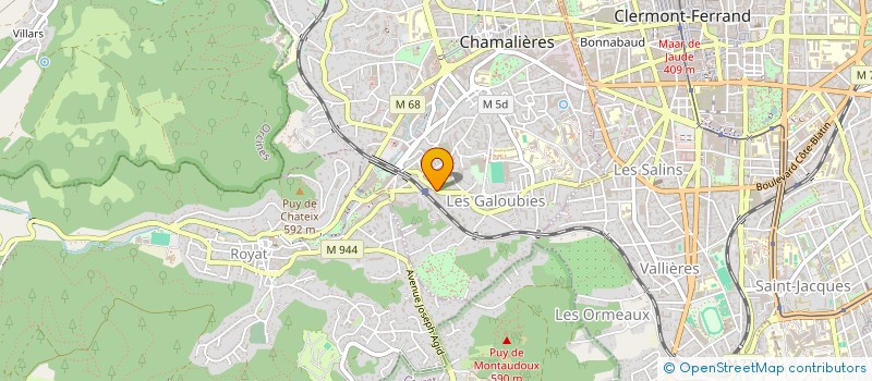 localisation de l'entreprise MONSIEUR GUILLAUME CHAPUT  CHAMALIERES