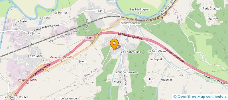 localisation de l'entreprise MONSIEUR GUILLAUME CHARDAVOINE  SAINT LEON SUR L'ISLE