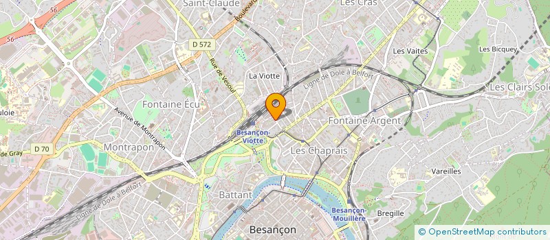 localisation de l'entreprise MONSIEUR GUILLAUME CHARLOUX à BESANCON