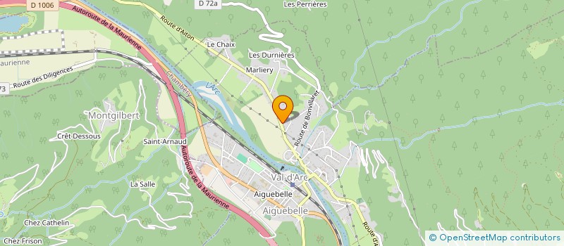 localisation de l'entreprise MONSIEUR GUILLAUME CHARMET  VAL-D'ARC