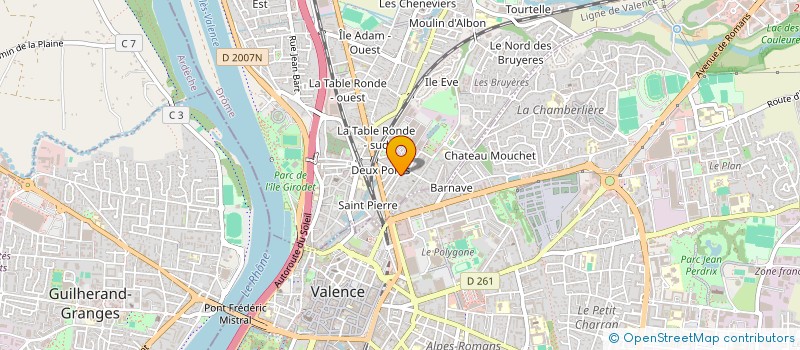 localisation de l'entreprise MONSIEUR GUILLAUME CHARTIER  BOURG-LES-VALENCE