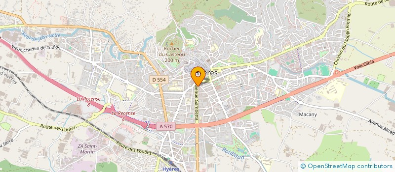 localisation de l'entreprise MONSIEUR GUILLAUME CHASSERY  HYERES