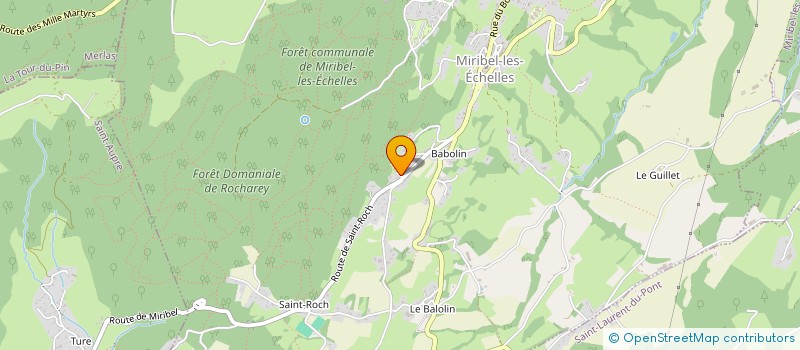 localisation de l'entreprise MONSIEUR GUILLAUME CHASTIN  MIRIBEL-LES-ECHELLES