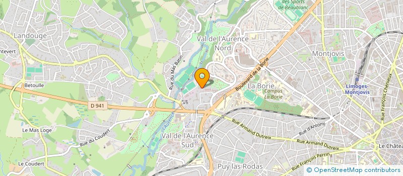 localisation de l'entreprise MONSIEUR GUILLAUME CHAUDY à LIMOGES