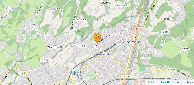 localisation de l'entreprise MONSIEUR GUILLAUME CHENOT  ALBERTVILLE