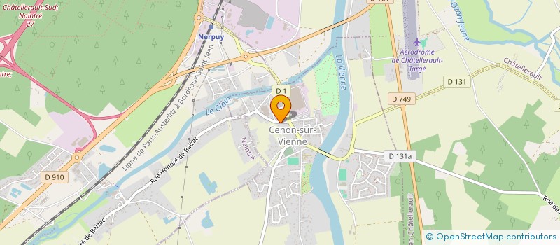 localisation de l'entreprise MONSIEUR GUILLAUME CHEVALIER  CENON-SUR-VIENNE