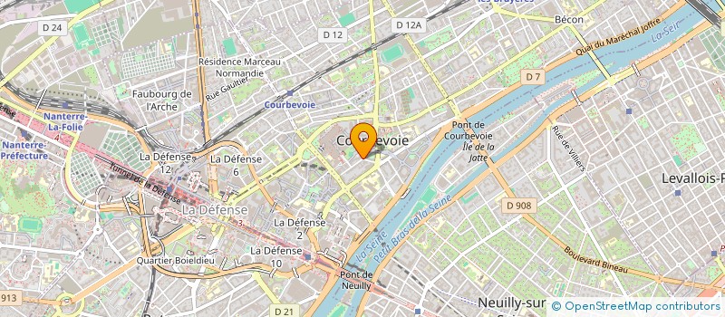 localisation de l'entreprise MONSIEUR GUILLAUME CHEVALIER à COURBEVOIE