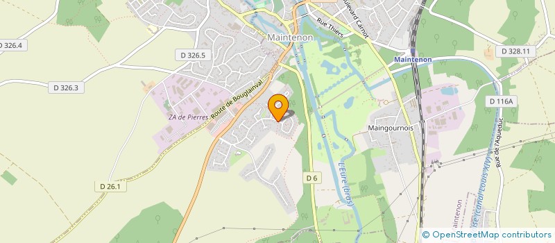 localisation de l'entreprise MONSIEUR GUILLAUME CHIOMENTO à MAINTENON