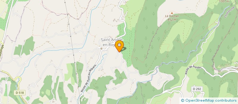 localisation de l'entreprise MONSIEUR GUILLAUME CHOROT  SAINT-ANDRE-EN-ROYANS