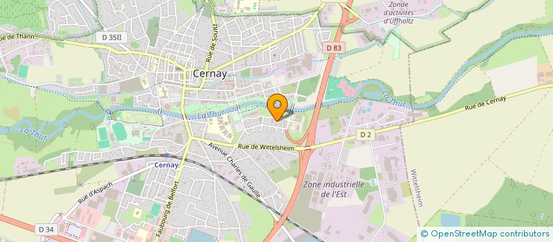 localisation de l'entreprise MONSIEUR GUILLAUME CHRISTEN  CERNAY