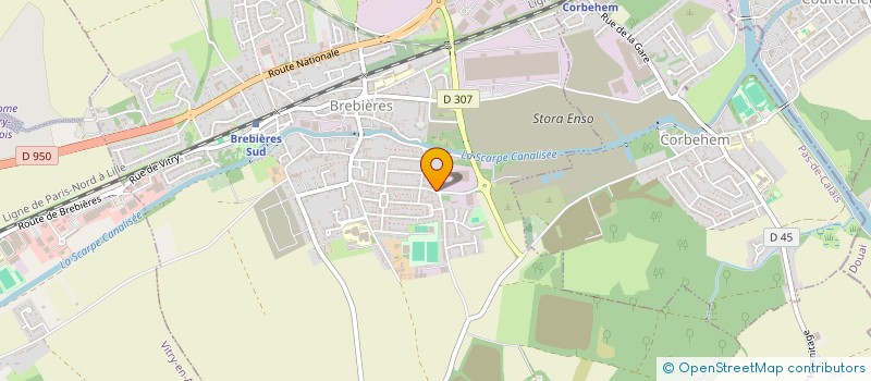 localisation de l'entreprise MONSIEUR GUILLAUME CLAMAGIRAND  BREBIERES