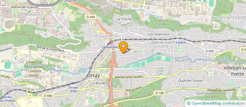 localisation de l'entreprise MONSIEUR GUILLAUME CLARET à ORSAY