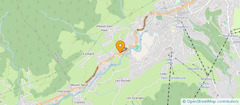 localisation de l'entreprise MONSIEUR GUILLAUME CLAUDE à MEGEVE