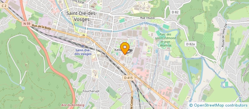 localisation de l'entreprise MONSIEUR GUILLAUME CLAUDE  SAINT-DIE-DES-VOSGES