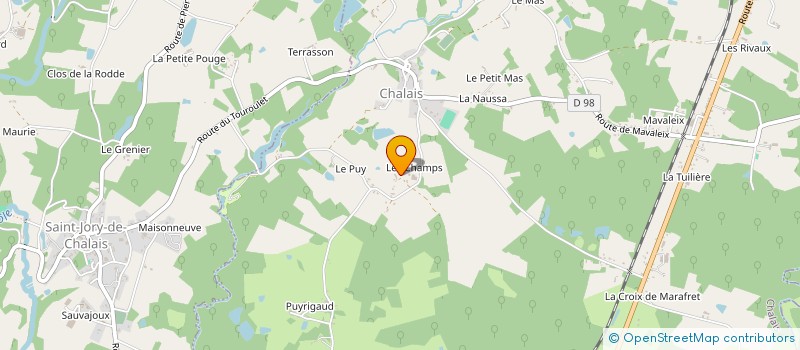 localisation de l'entreprise MONSIEUR GUILLAUME CLAUDE à CHALAIS