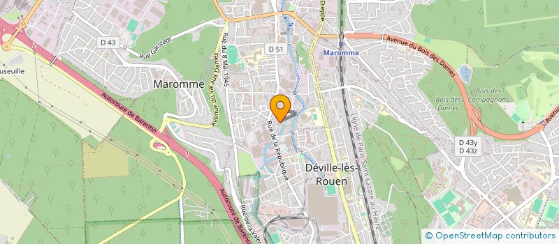 localisation de l'entreprise MONSIEUR GUILLAUME CLAUDEL à DEVILLE-LES-ROUEN