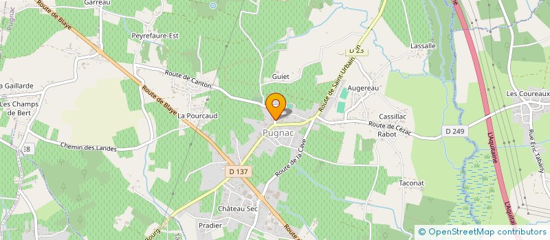 localisation de l'entreprise MONSIEUR GUILLAUME CLAVE  PUGNAC