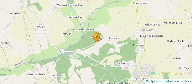 localisation de l'entreprise MONSIEUR GUILLAUME CLOAREC  LE TREHOU