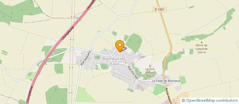 localisation de l'entreprise MONSIEUR GUILLAUME COEURDEVACHE  BONNEUIL-LES-EAUX