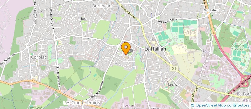 localisation de l'entreprise MONSIEUR GUILLAUME COFFIN  LE HAILLAN