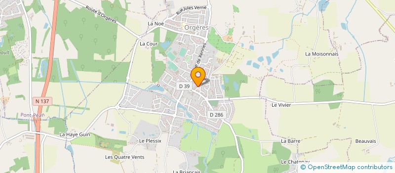 localisation de l'entreprise MONSIEUR GUILLAUME COLLIN à ORGERES