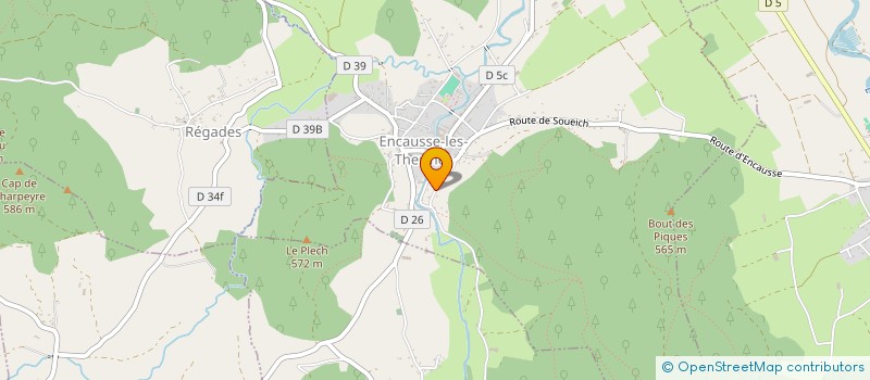 localisation de l'entreprise MONSIEUR GUILLAUME COQUERY  ENCAUSSE-LES-THERMES