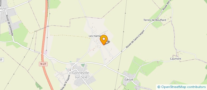 localisation de l'entreprise MONSIEUR GUILLAUME CORDIER  SAINT-CRESPIN