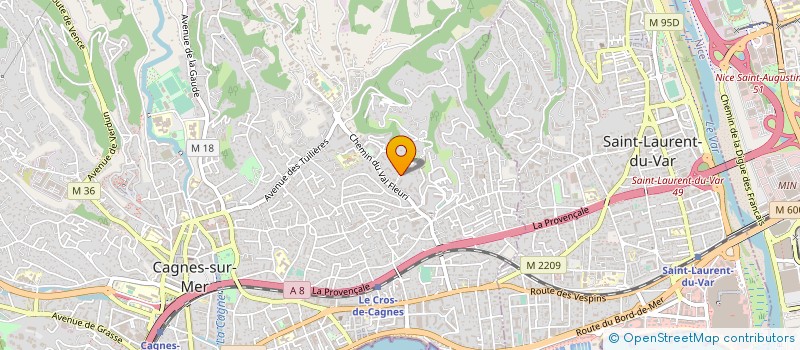 localisation de l'entreprise MONSIEUR GUILLAUME CORRADI à CAGNES SUR MER
