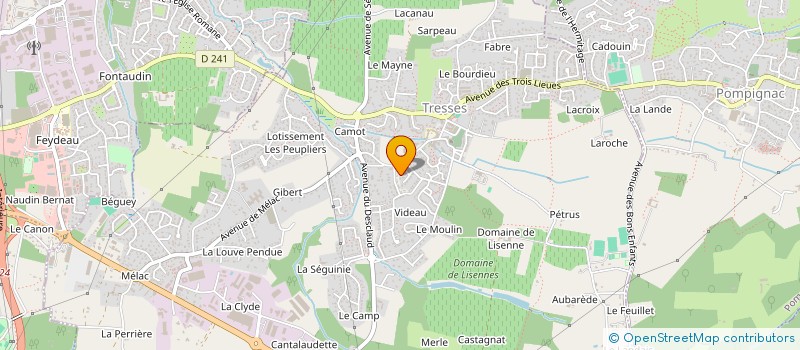 localisation de l'entreprise MONSIEUR GUILLAUME CORRE  TRESSES