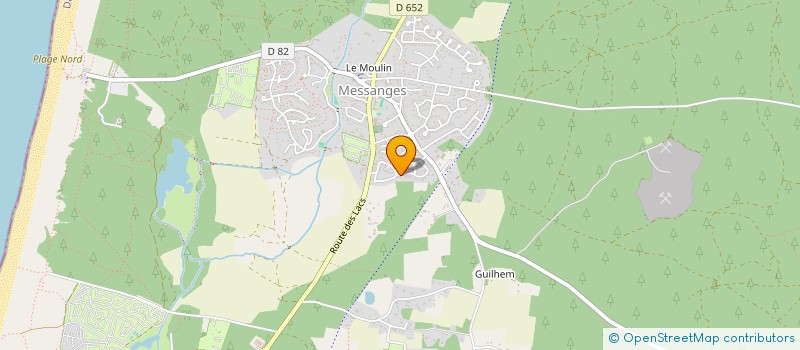 localisation de l'entreprise MONSIEUR GUILLAUME CORTES à MESSANGES