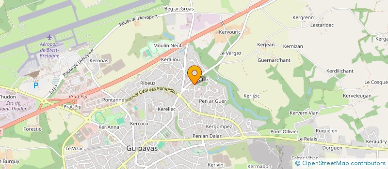 localisation de l'entreprise MONSIEUR GUILLAUME COSSAIS à GUIPAVAS
