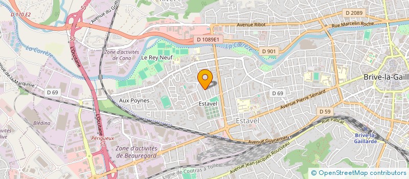 localisation de l'entreprise MONSIEUR GUILLAUME COSTE  BRIVE-LA-GAILLARDE