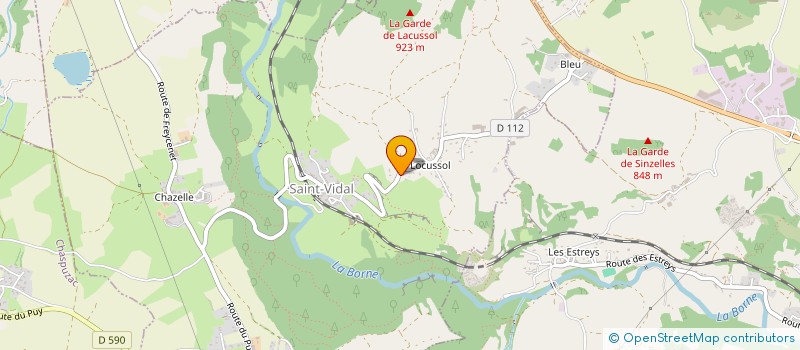 localisation de l'entreprise MONSIEUR GUILLAUME COSTE  SAINT-VIDAL