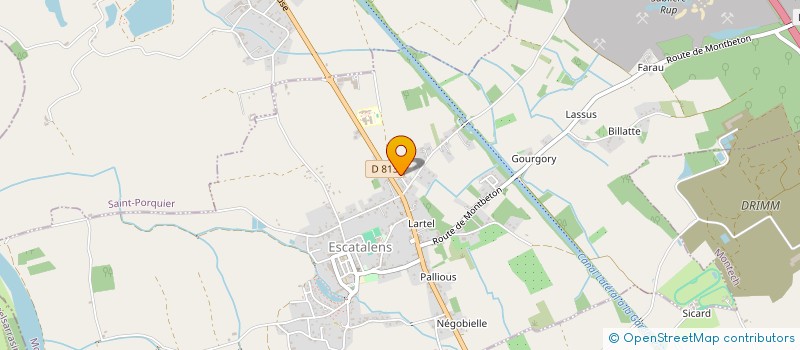 localisation de l'entreprise MONSIEUR GUILLAUME COTTIN-DELABRE  ESCATALENS