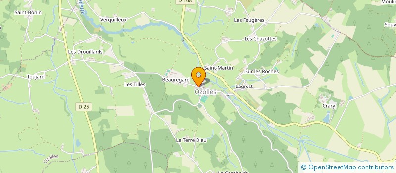 localisation de l'entreprise MONSIEUR GUILLAUME COUDERT  OZOLLES