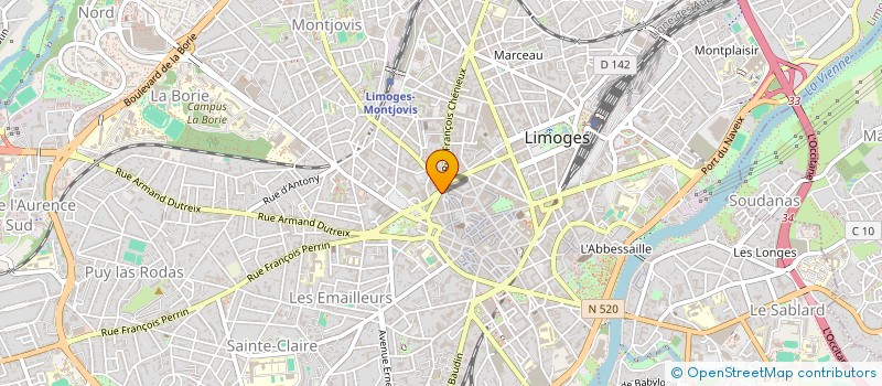 localisation de l'entreprise MONSIEUR GUILLAUME COUFFIGNAL à LIMOGES