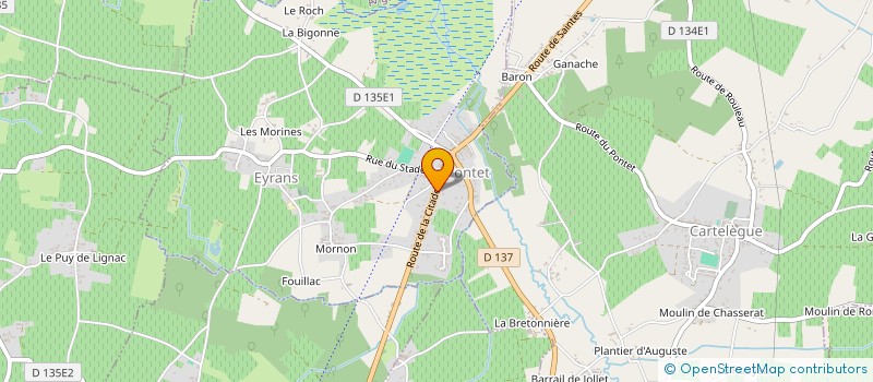 localisation de l'entreprise MONSIEUR GUILLAUME COULON  EYRANS