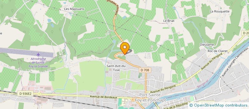 localisation de l'entreprise MONSIEUR GUILLAUME COULY à PORT-SAINTE-FOY-ET-PONCHAPT