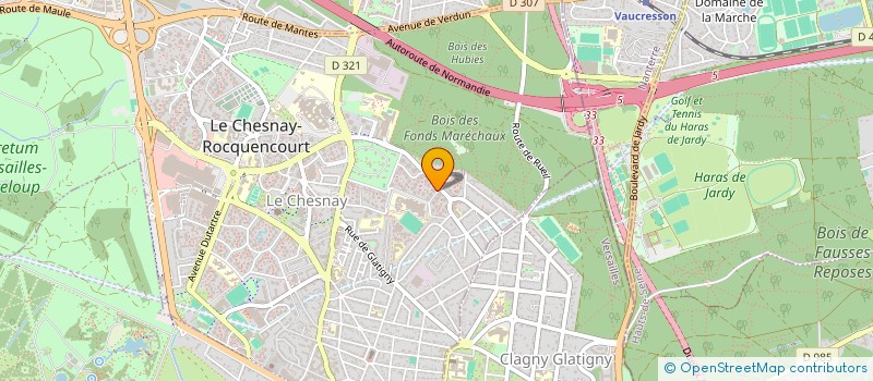 localisation de l'entreprise MONSIEUR GUILLAUME COURSON  LE CHESNAY-ROCQUENCOURT